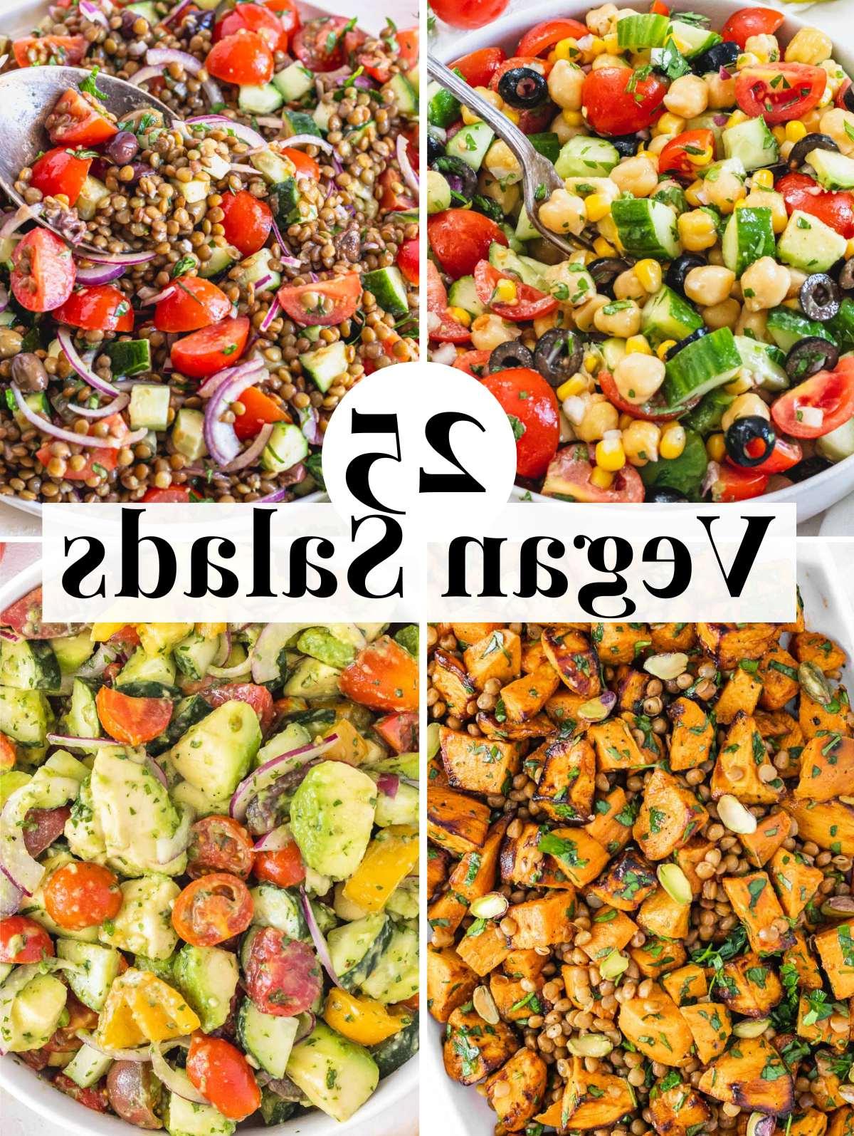 25 Vegane Salate 2 25 einfache vegane Salatrezepte
