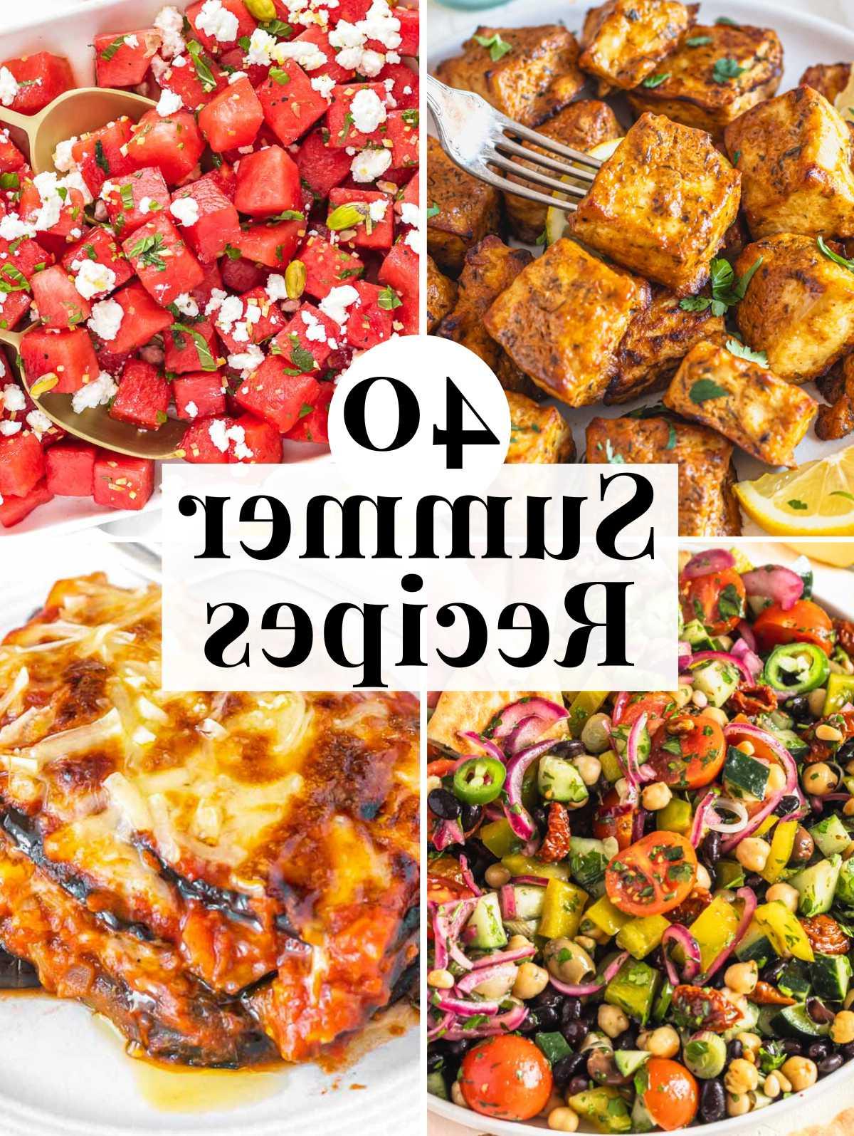 40 einfache vegane Sommerrezepte mit Frühstück, Mittag- und Abendessen