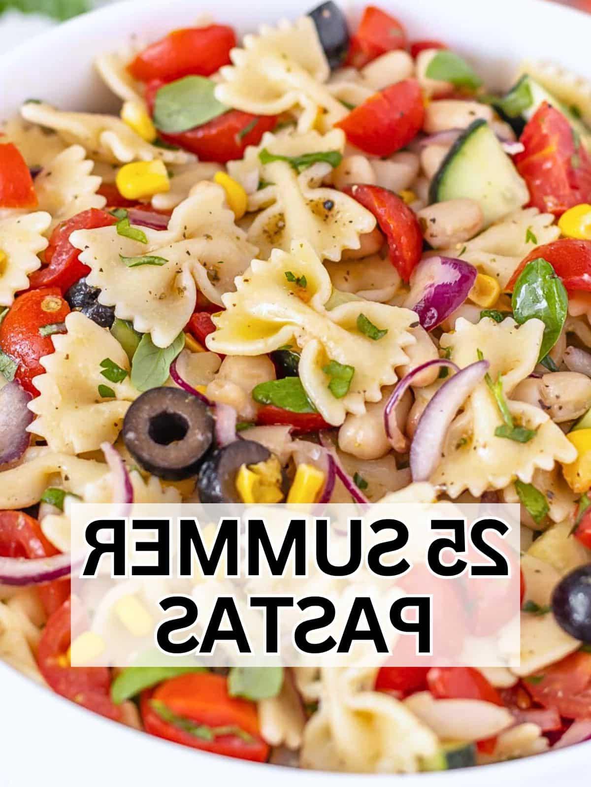 Sommer-Pasta-Rezepte: Eine Auswahl bunter Nudelgerichte für die warme Jahreszeit.