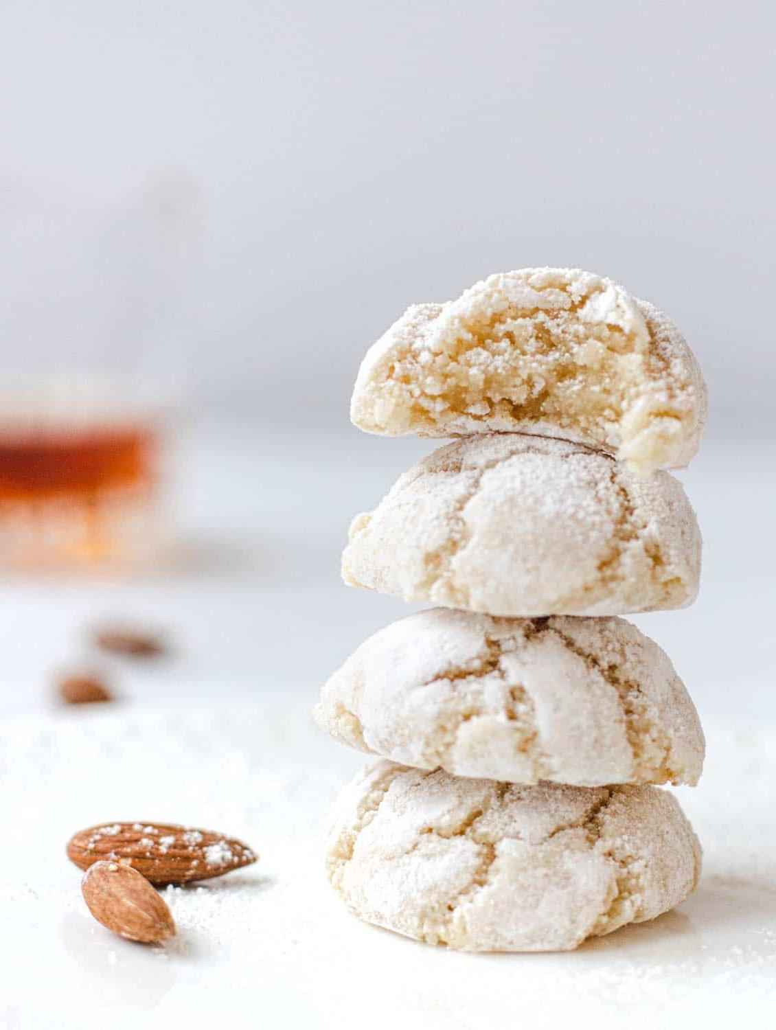 Vegane Amaretti: Italienische Mandelkekse