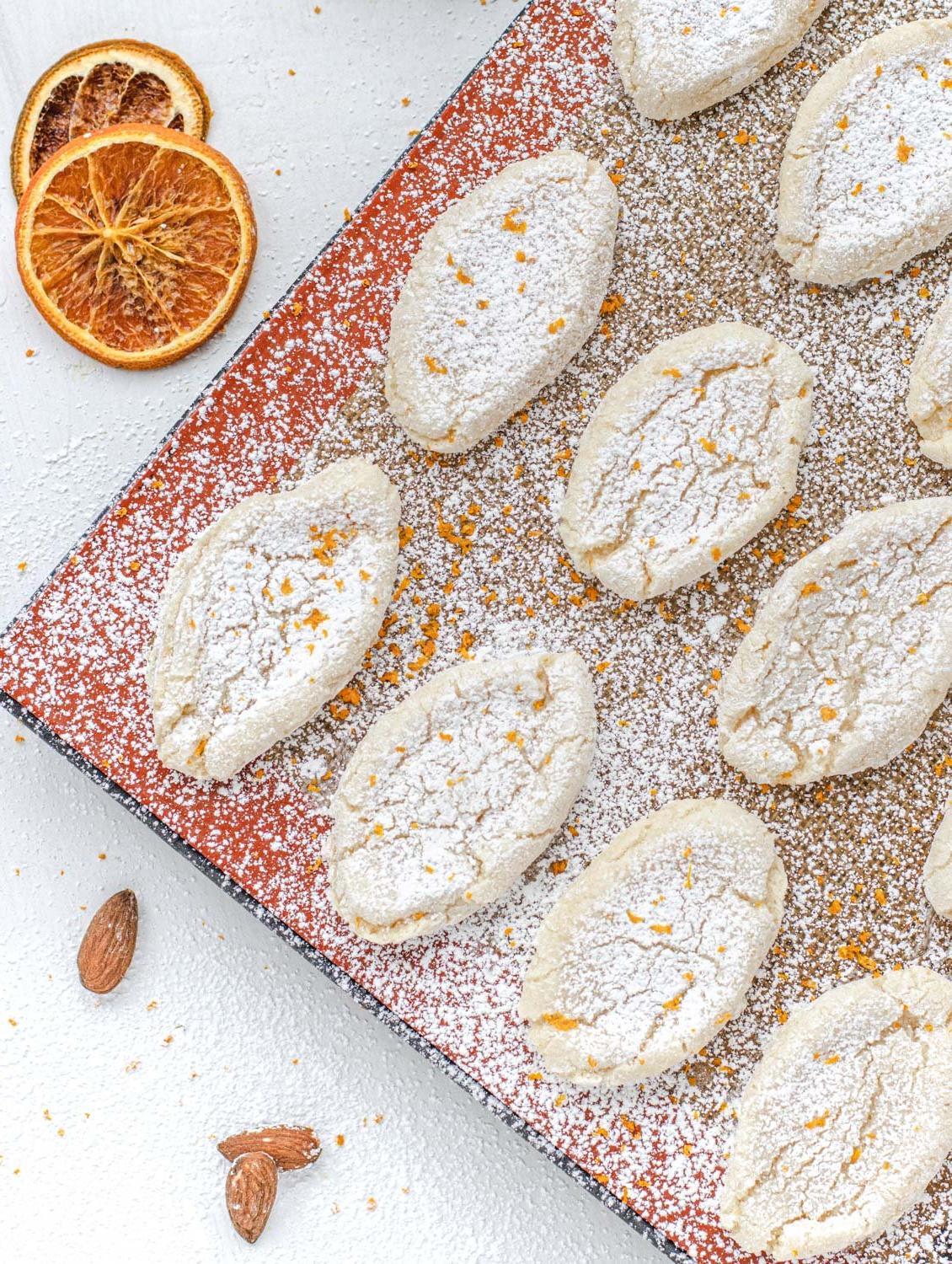 Vegane Orangen-Mandel-Kekse