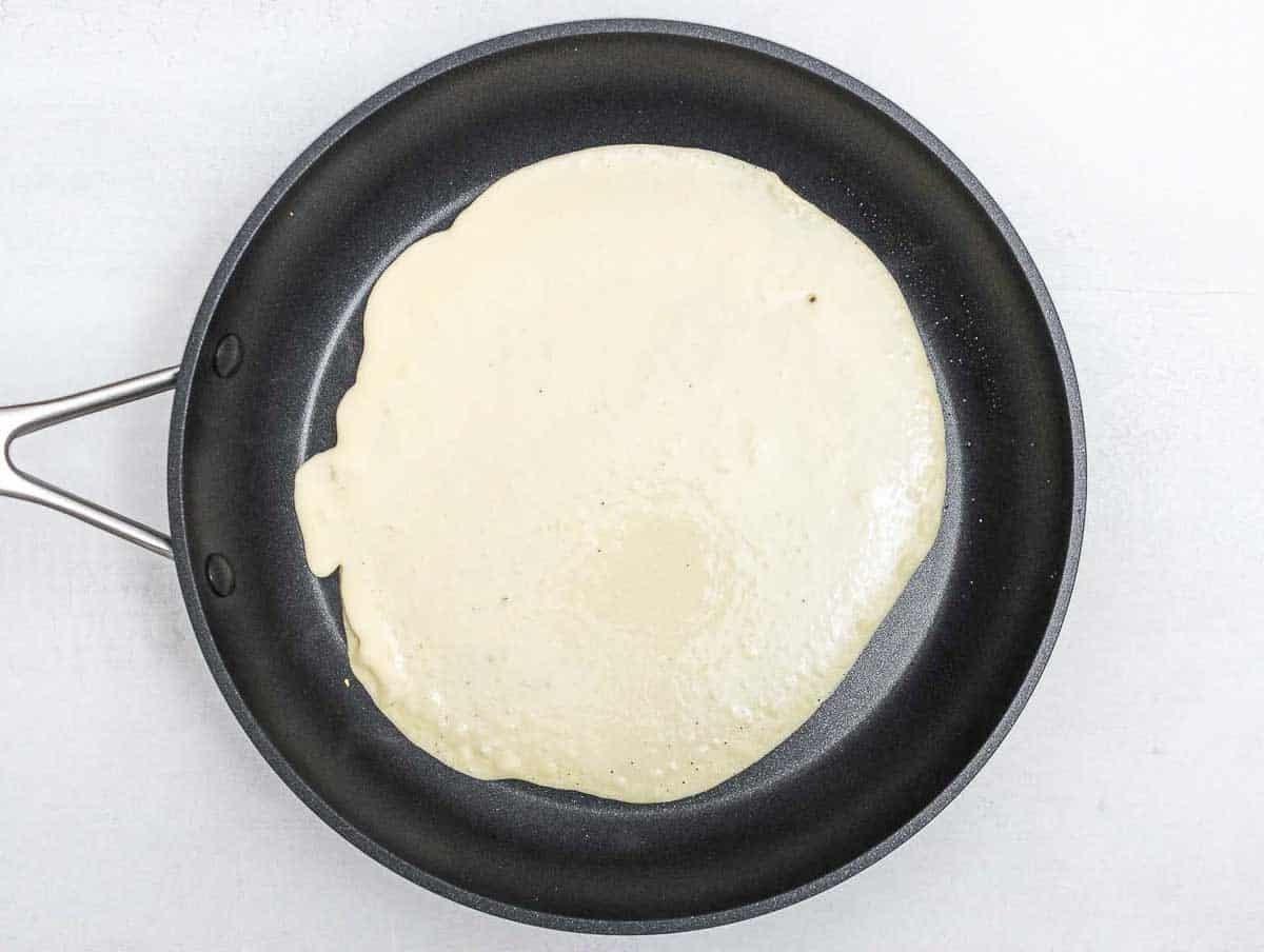 herzhafter Crêpe brät
