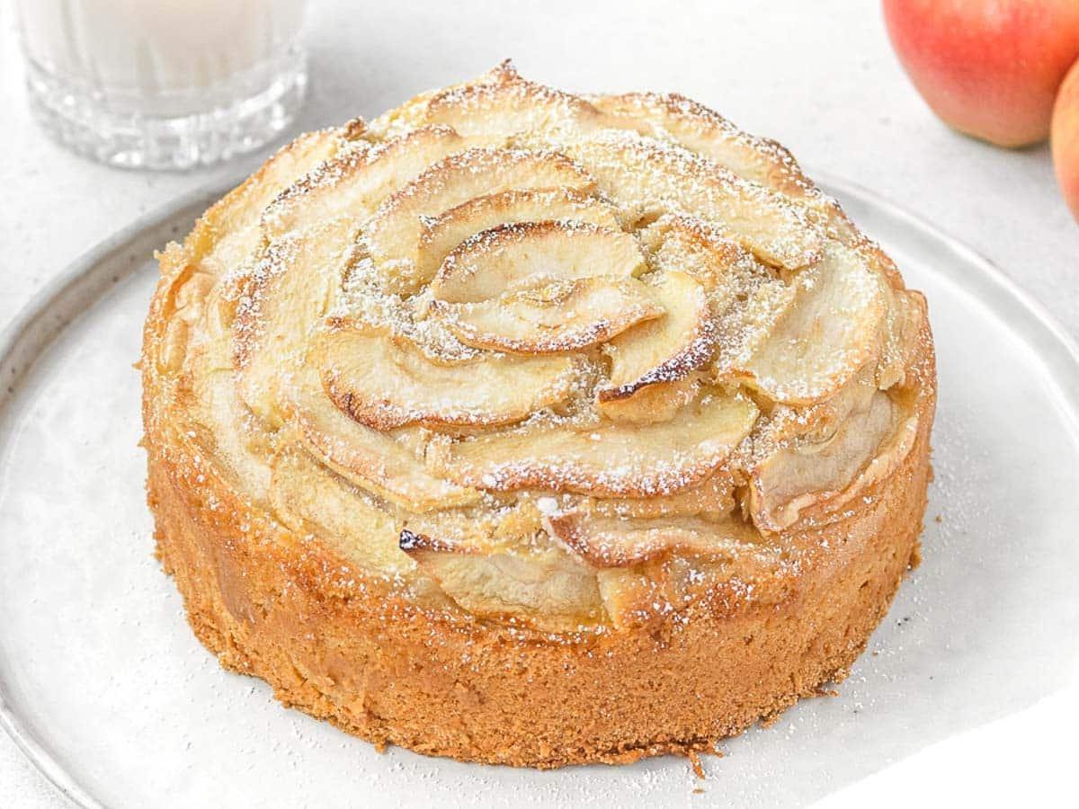 Gebackener veganer Apfelkuchen