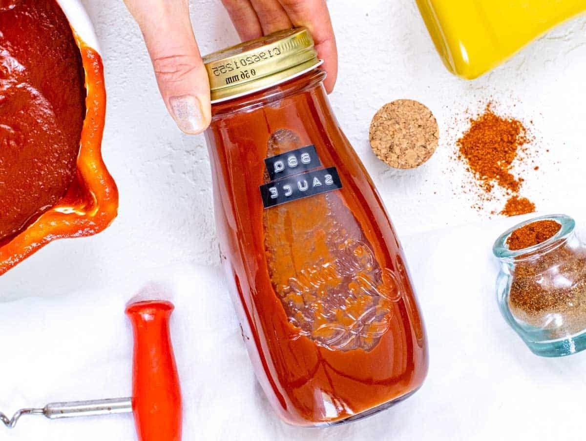 Aufbewahrung von BBQ Soße