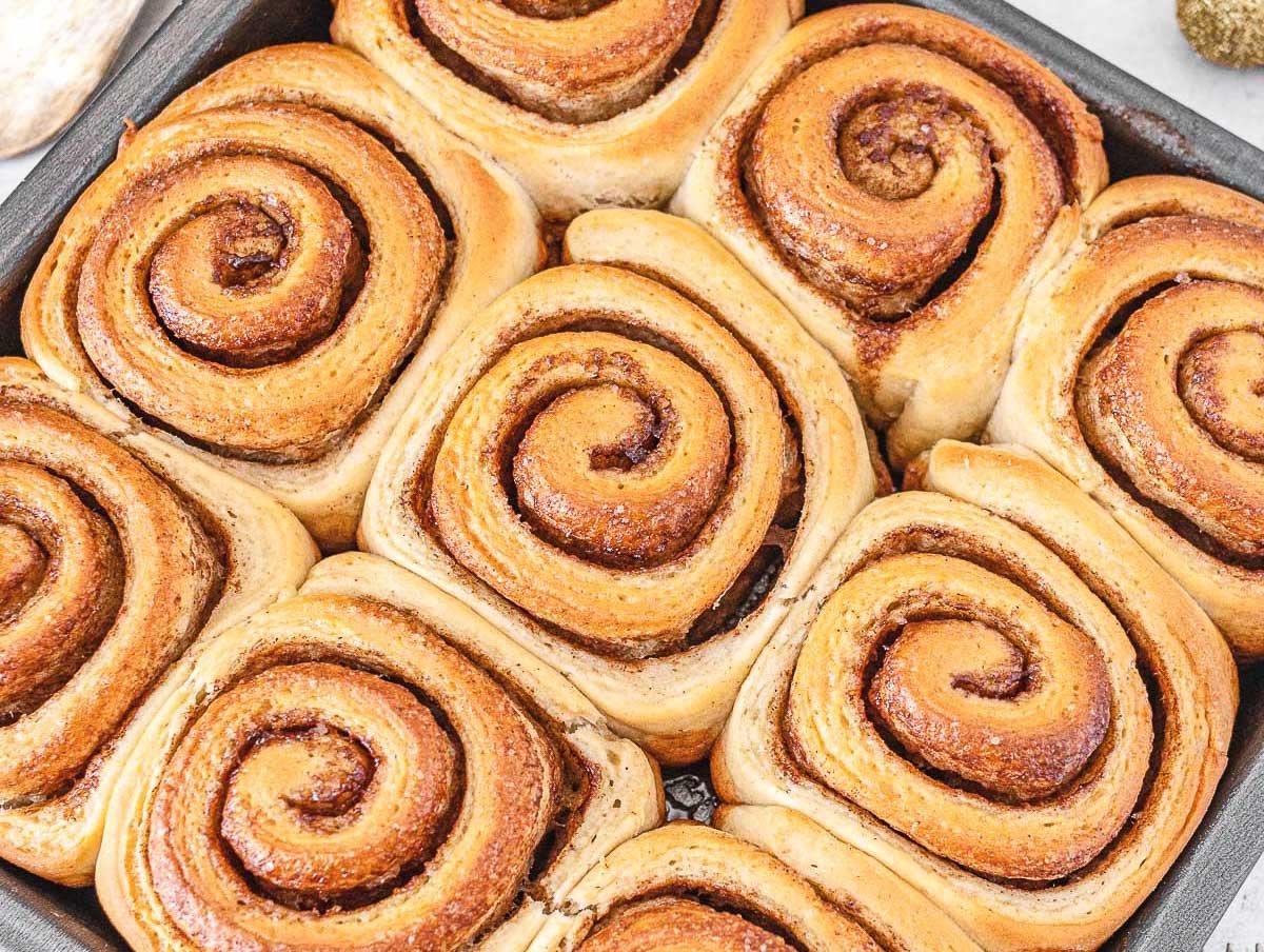 Frisch gebackene Zimtschnecken