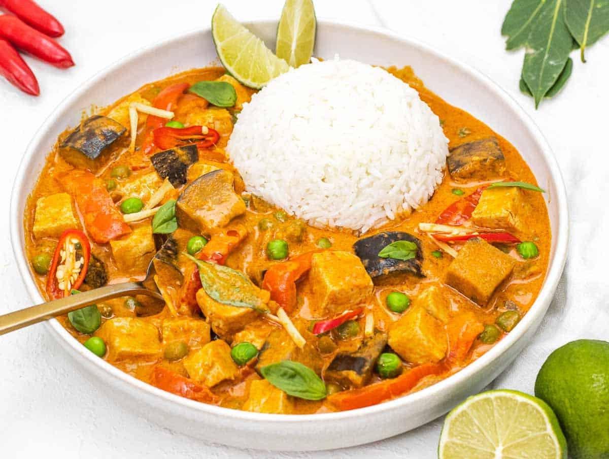 Thai Rotes Curry mit Reis