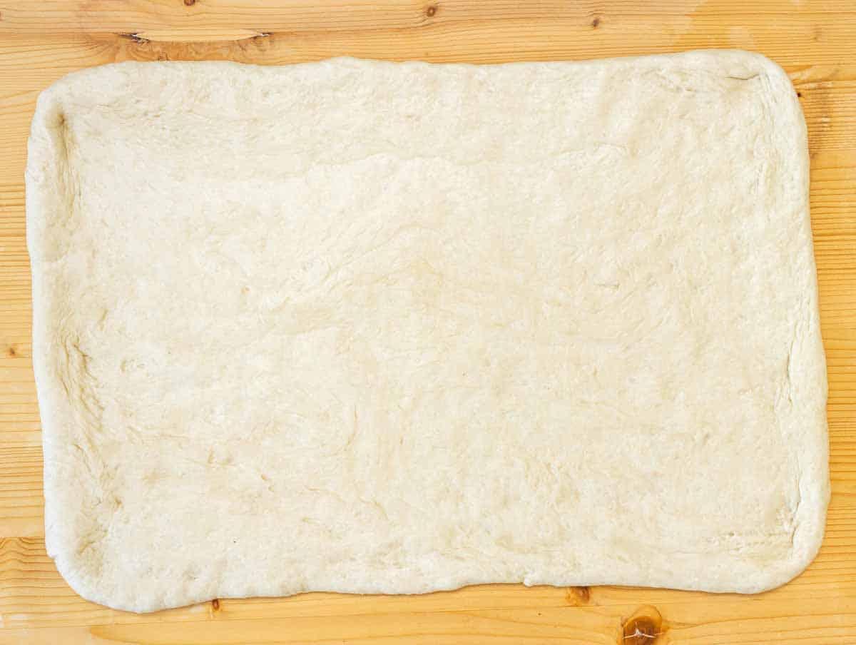 ausgerollter teig