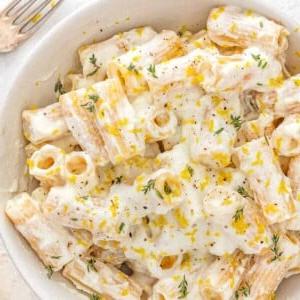 Pasta al Limone mit Gabel