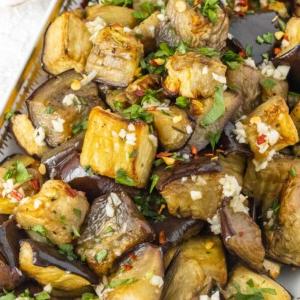 Aubergine aus der Heißluftfritteuse