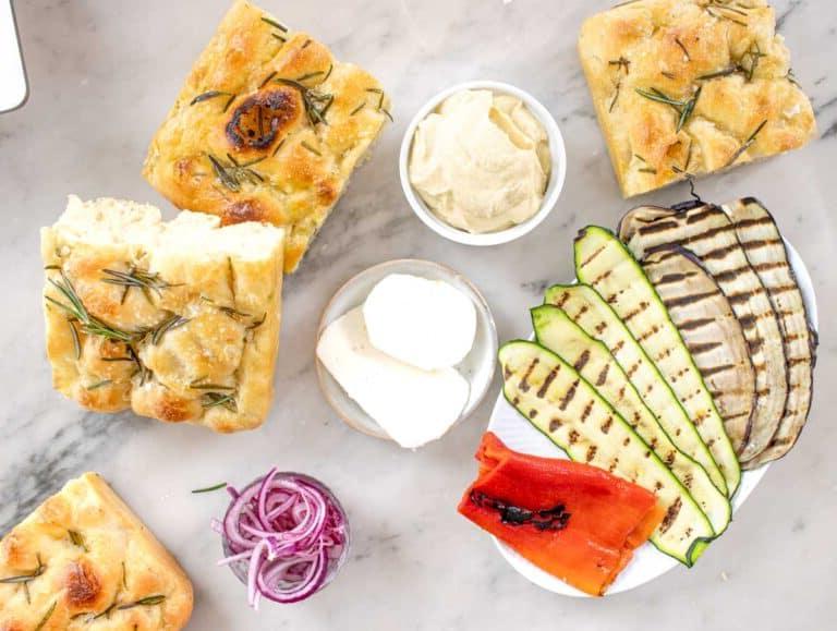 Focaccia Sandwich Zutaten