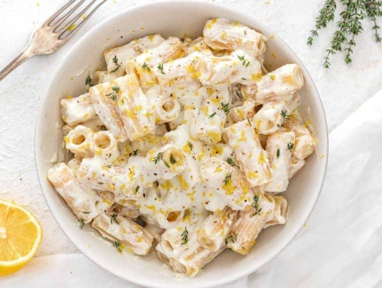 Rigatoni und Ricotta mit Thymian