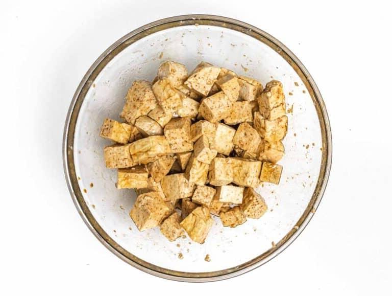 Season the tofu