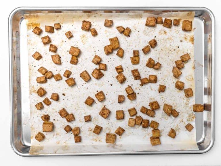 baked tofu cubes