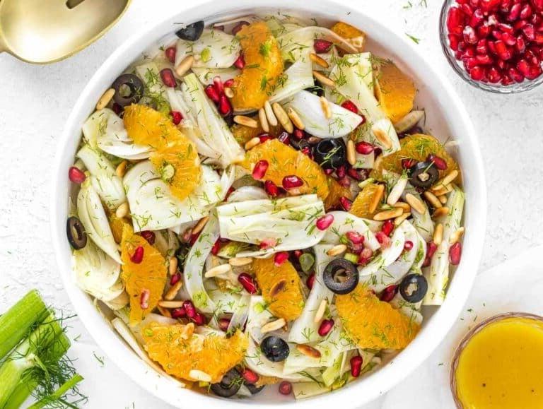 Fenchelsalat servierfertig
