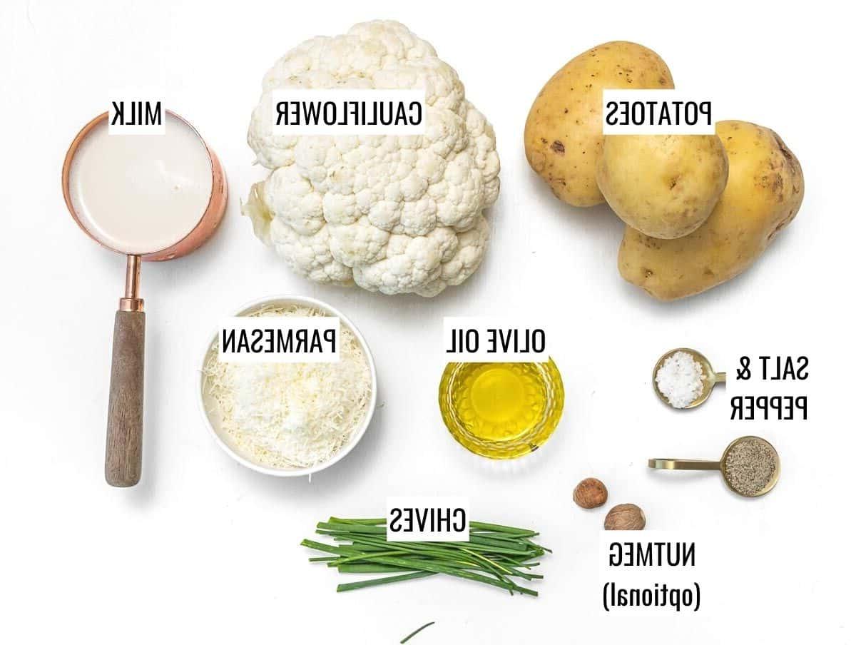 Zutaten für Blumenkohl-Kartoffelpüree