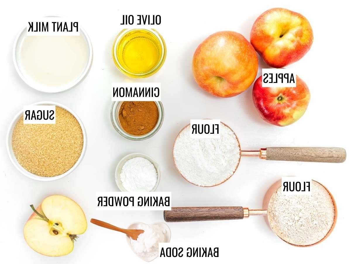 Vegane Apfelmuffins 4 Apfelmuffins Zutaten