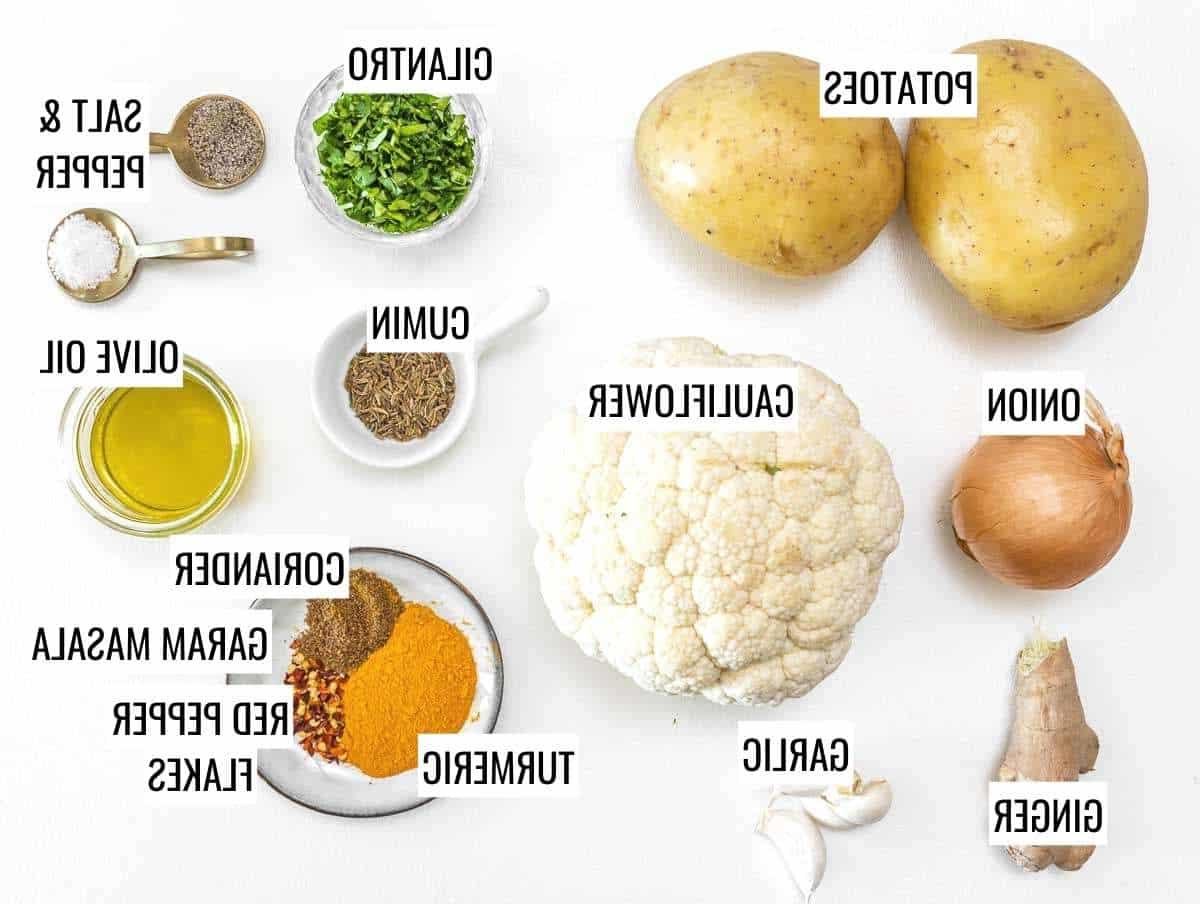 Zutaten für Aloo Gobi