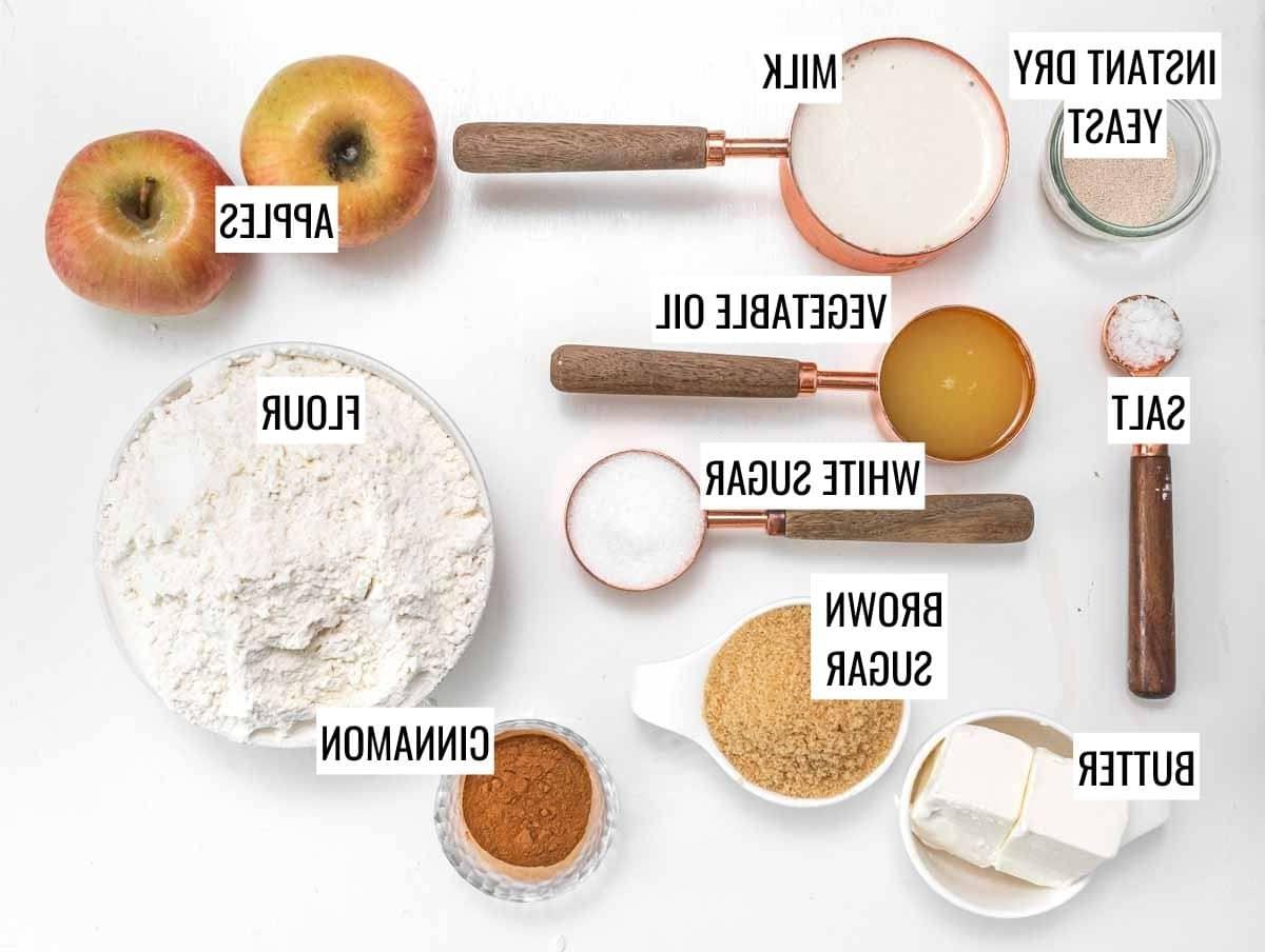 zutaten für apfel-zimtschnecken
