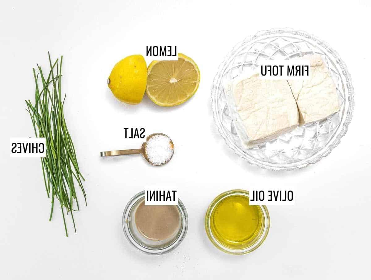 Zutaten für Tofu Frischkäse