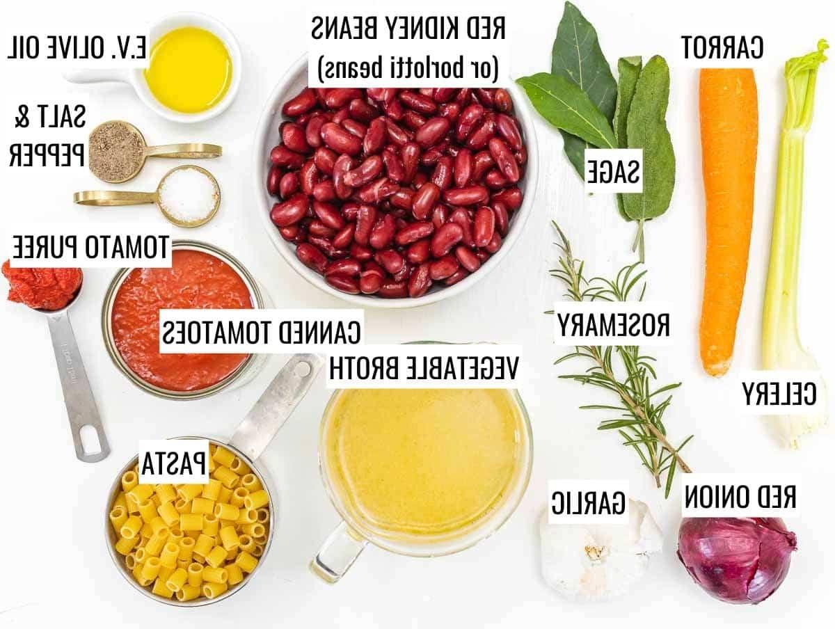 Pasta Fagioli Zutaten