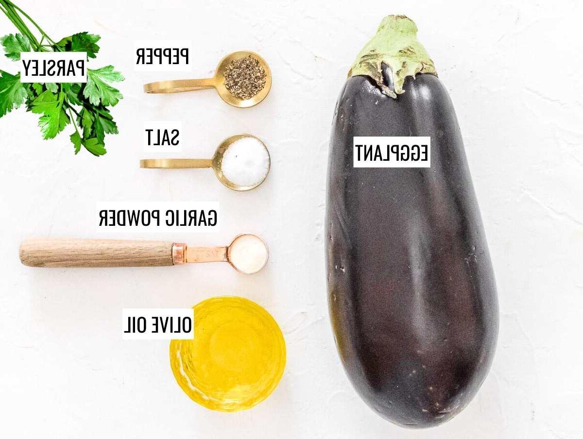 Zutaten für Aubergine aus der Heißluftfritteuse