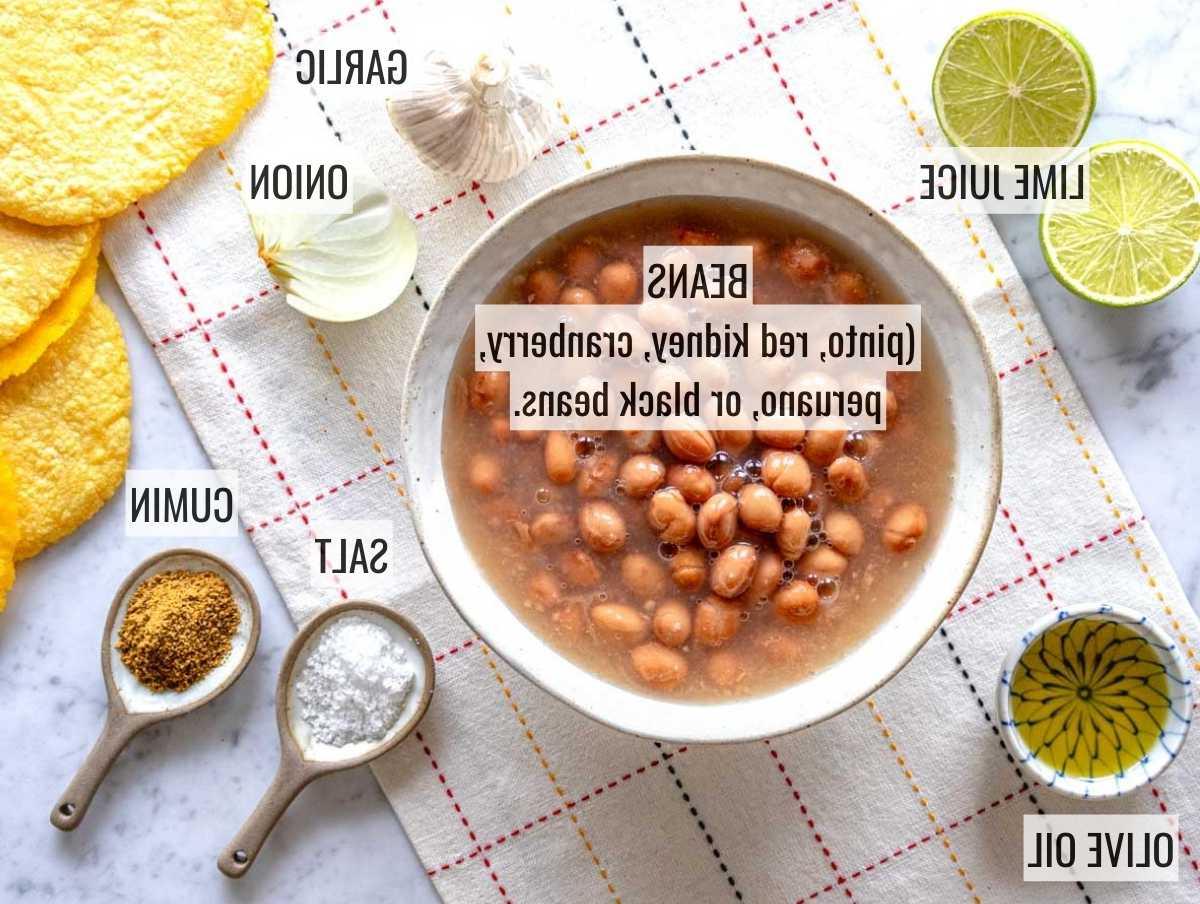 Zutaten für Refried Beans