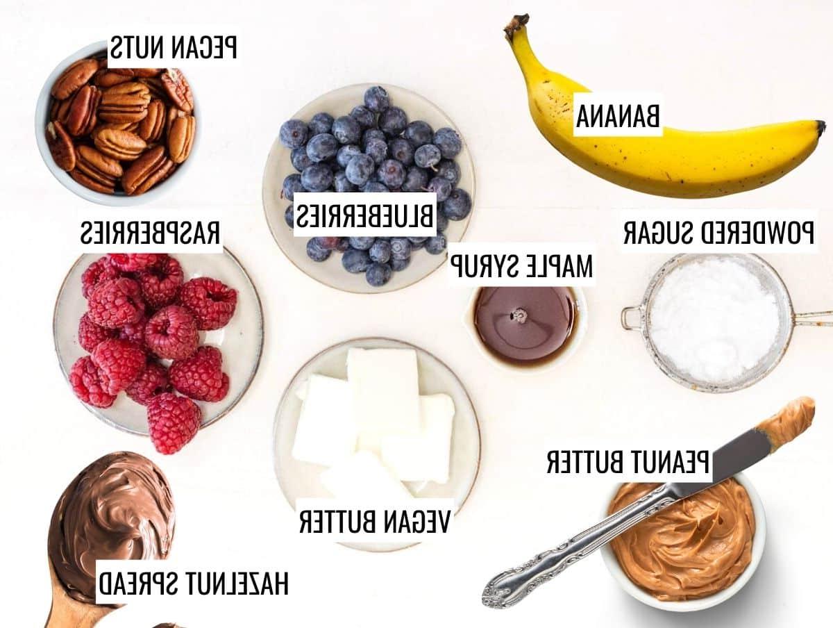 ingredients for vegan french toast