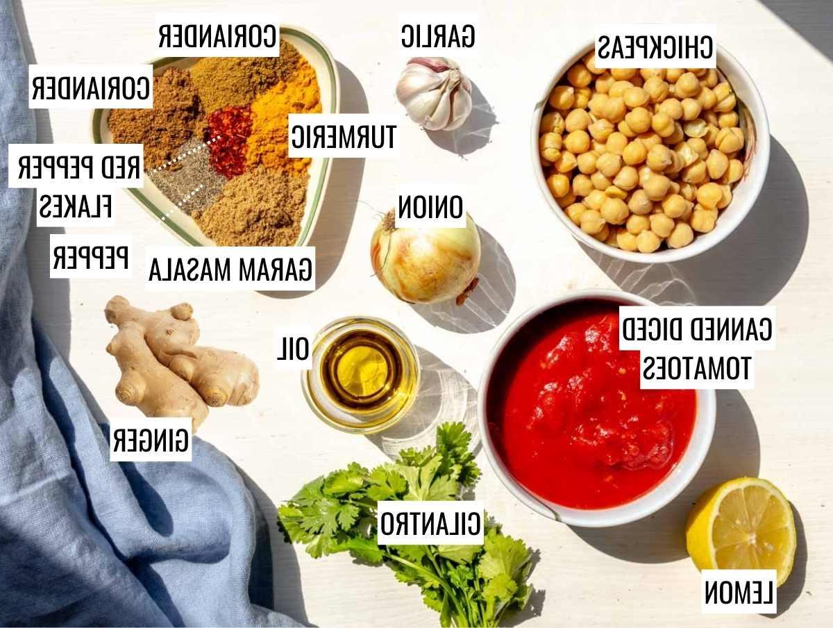 Chana Masala 5 Zutaten für Chana Masala