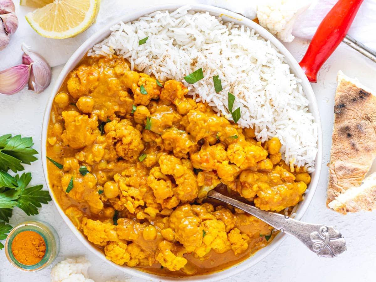 20 einfache Curry-Rezepte 5 Blumenkohl-Curry mit einem Löffel