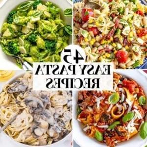 einfache Pasta Rezepte mit ORECCHIETTE, FARFALLE, FETTUCCINE, RIGATONI