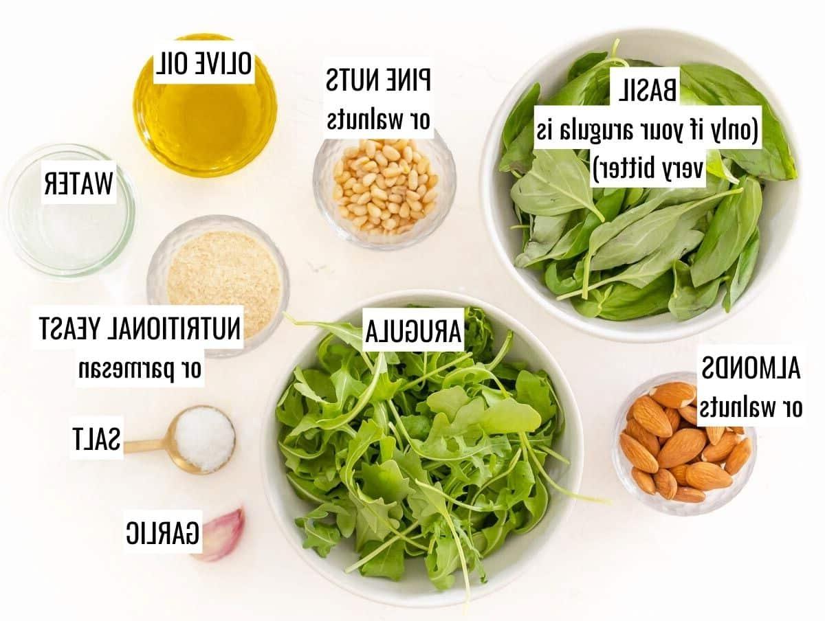 Zutaten für Rucola Pesto