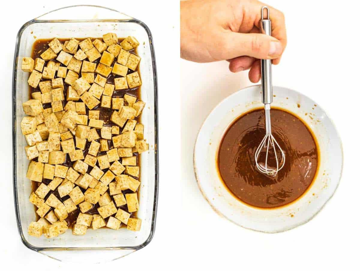 Marinade für Kung Pao Tofu.