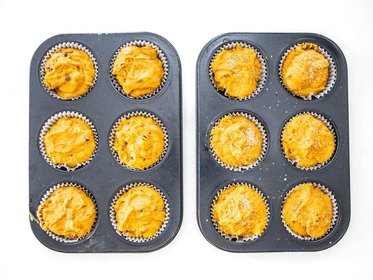 Kürbismuffins vor dem Backen