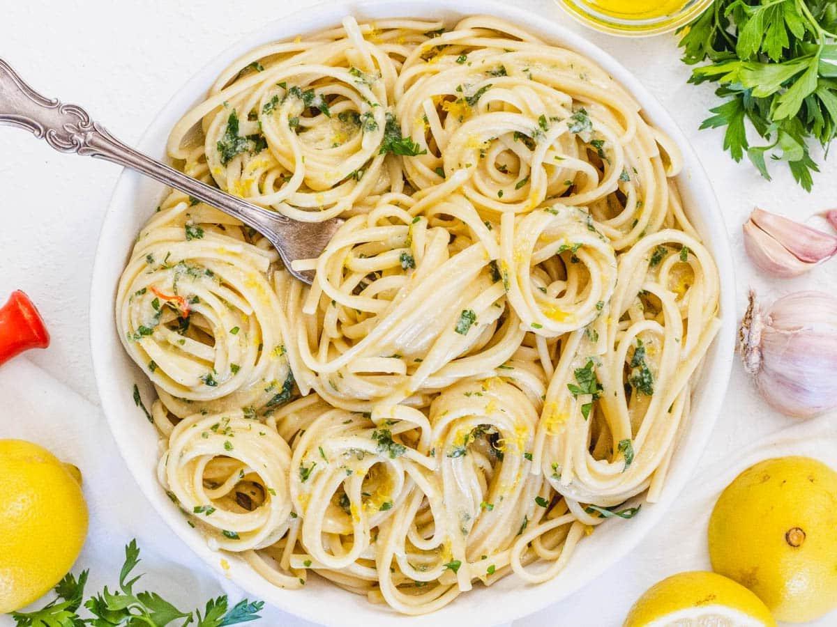 Cremige Zitronen-Pasta Rezept