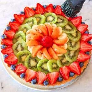 Rezept für Obsttorte.