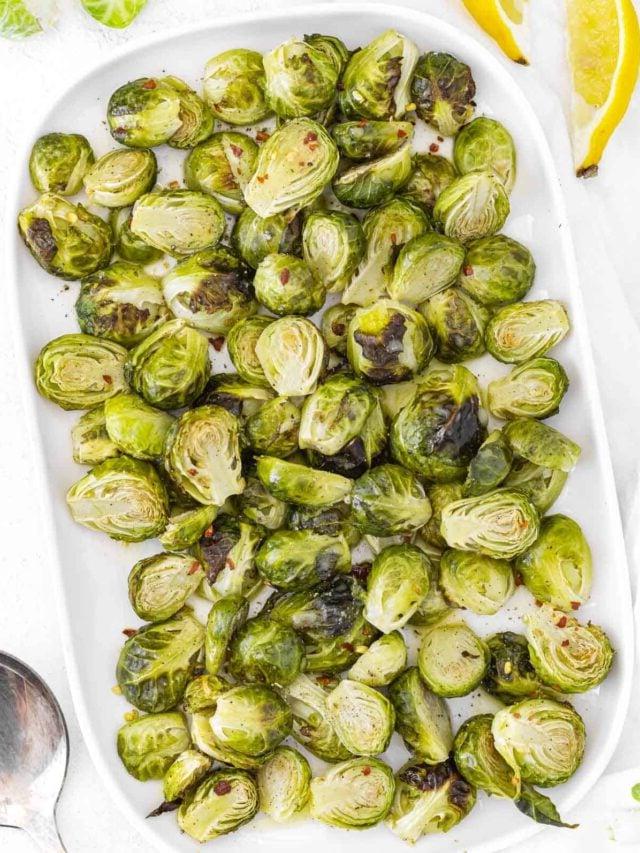 Gerösteter Rosenkohl mit Ahornsirup