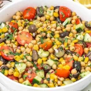 Kichererbsensalat Rezept.