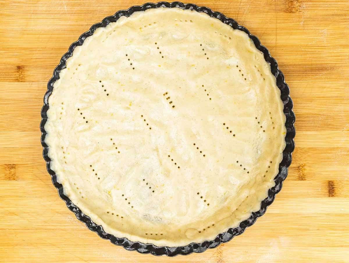 Crostata-Boden mit Gabelstichen