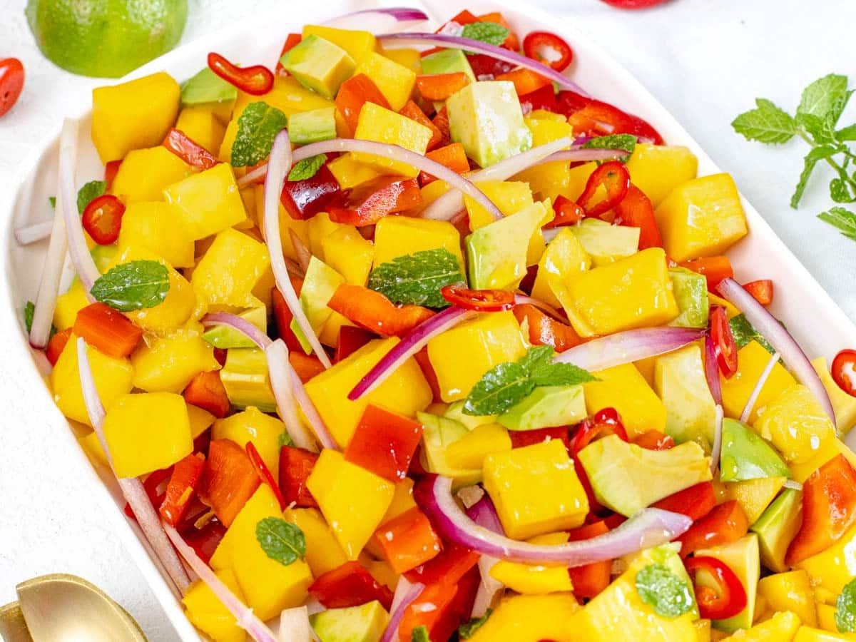 Mango Salat Olivenöl