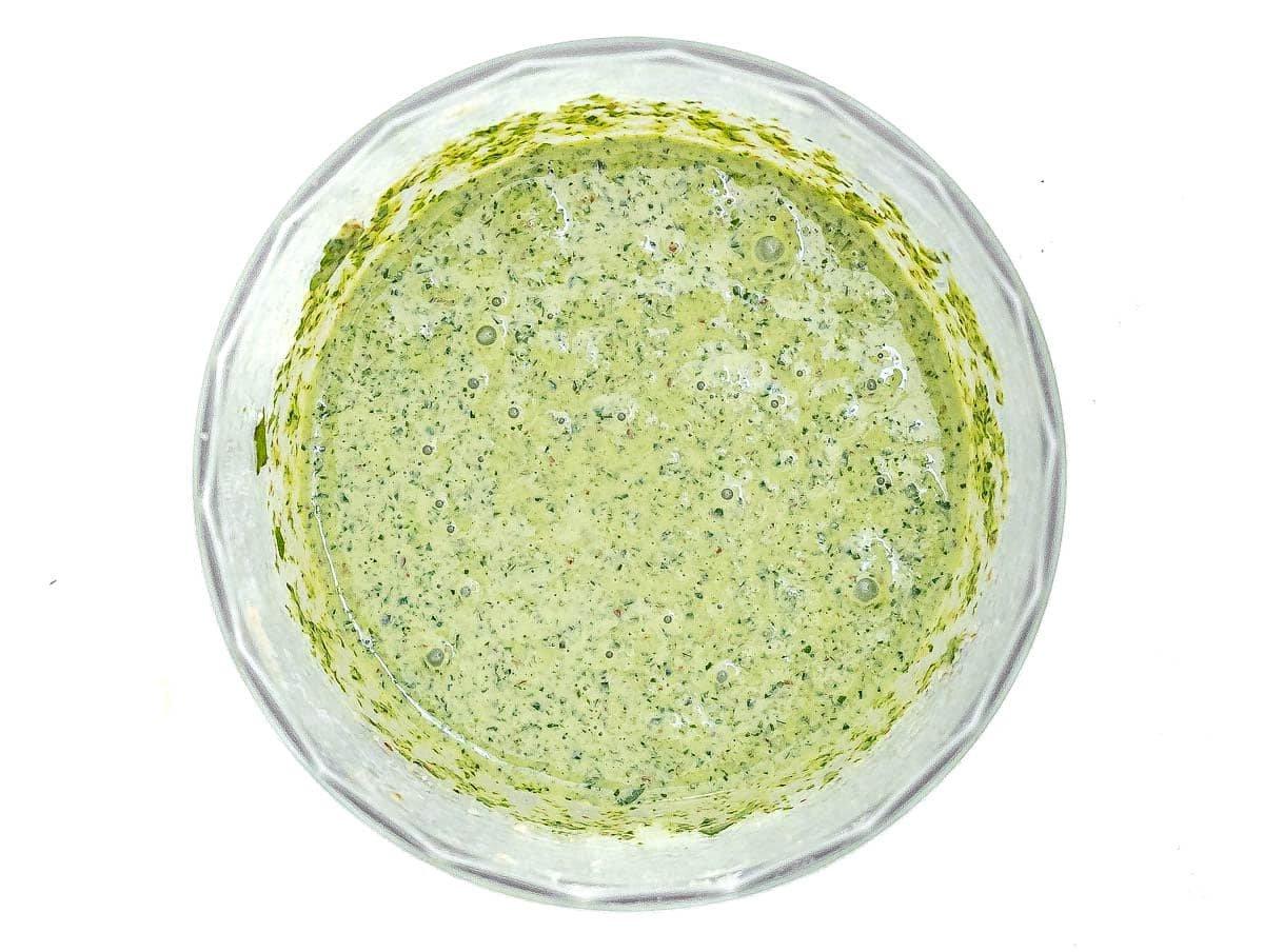 Rucola Pesto nach dem Mixen