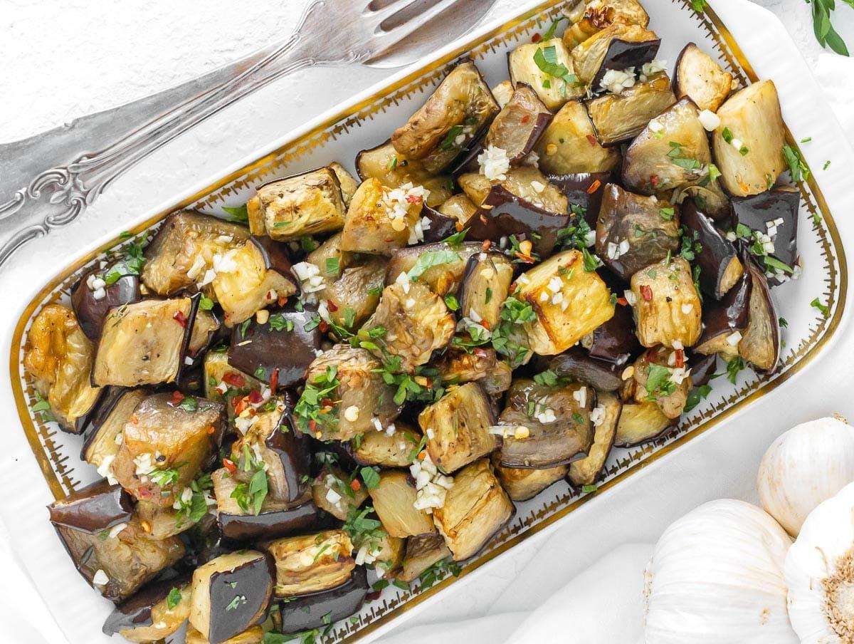 Aubergine aus der Heißluftfritteuse